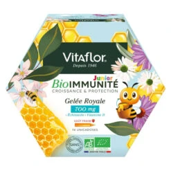 BIO IMMUNITÉ GELEE ROYALE BIO 700MG JUNIOR 14 UNIDOSES S VITAFLOR