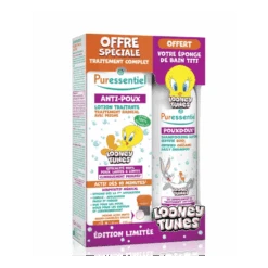 COFFRET ANTI POUX LOTION + SHAMPOOING LOONEY TUNES PURESENTIEL