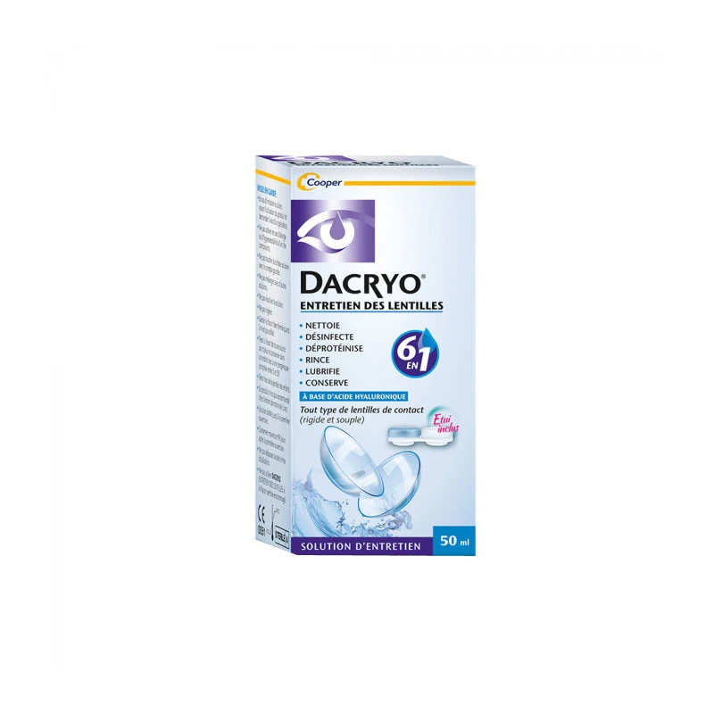 DACRYO LENTILLES 6 EN 1 FORMAT VOYAGE 50ML COOPER