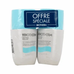 DEO PURE ANTI TRANSPIRANT ROLL ON LOT 2X75ML BIOTHERM﻿
