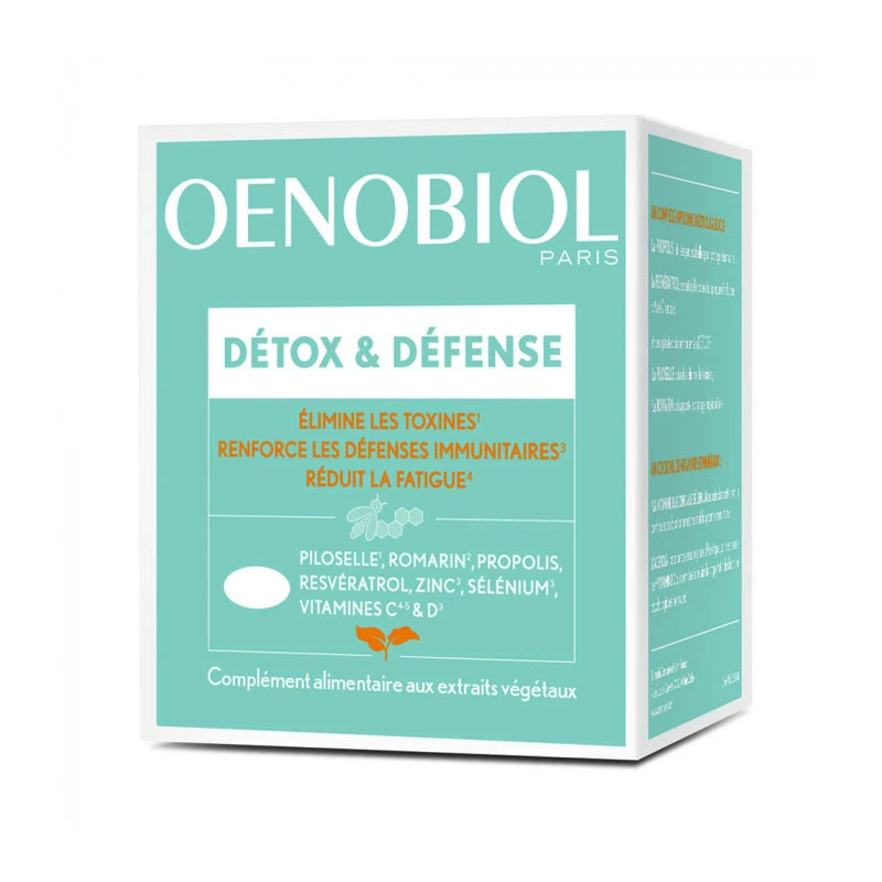 DETOX ET DEFENSE 60 COMPRIMES OENOBIOL