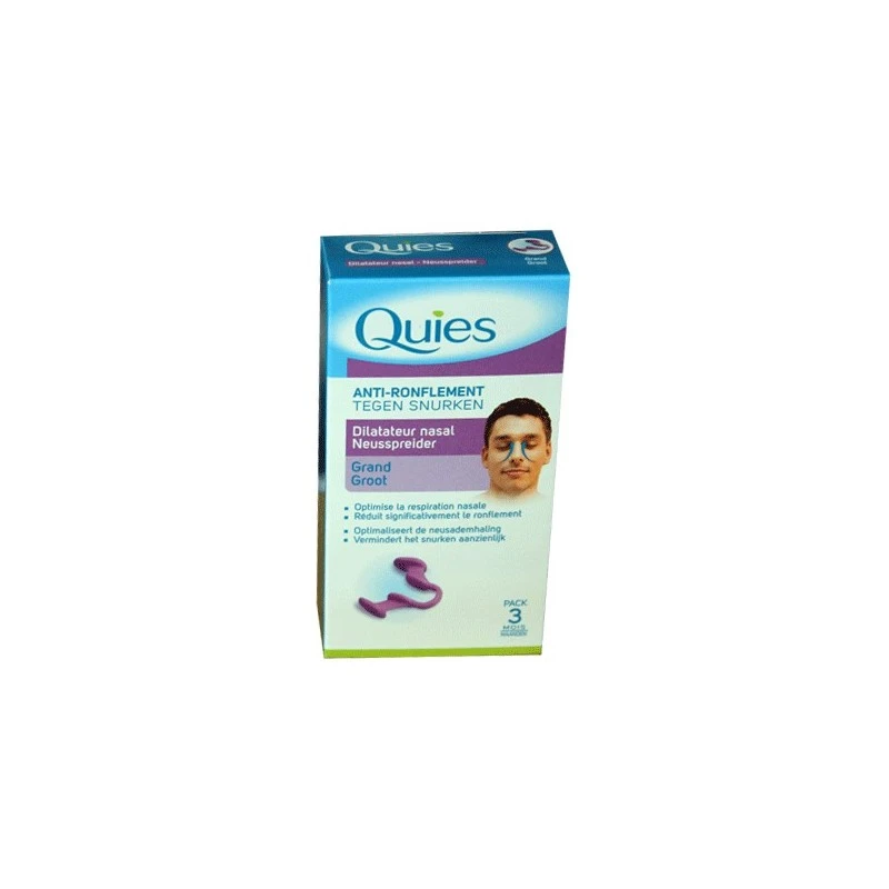 DILATATEUR NASAL ANTI RONFLEMENT Taille Grand QUIES – Image 2