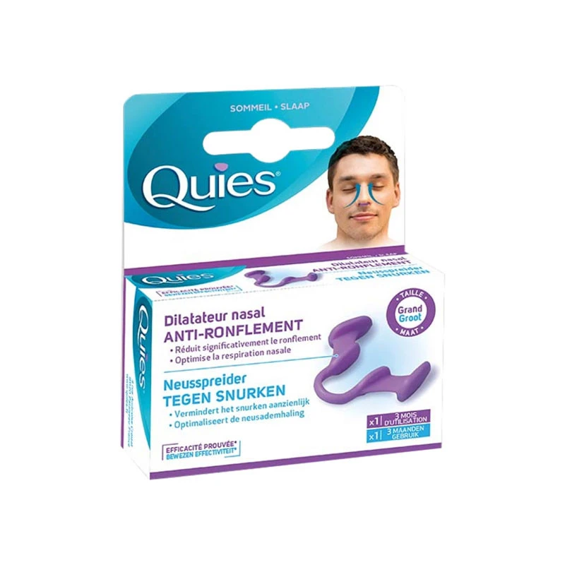 DILATATEUR NASAL ANTI RONFLEMENT Taille Grand QUIES – Image 3
