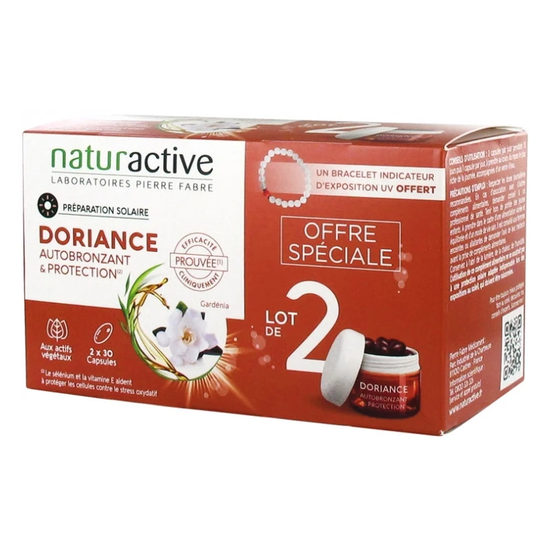 DORIANCE AUTOBRONZANT & PROTECTION 2X30 CAPSULES NATURACTIVE