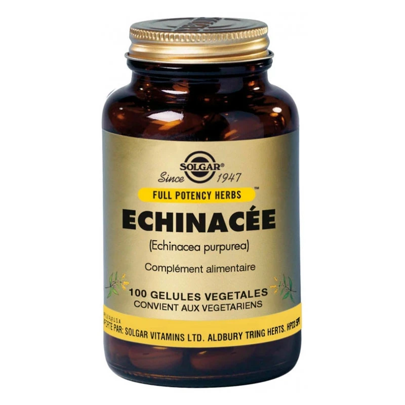 ECHINACEE 100 Gélules Végétales SOLGAR