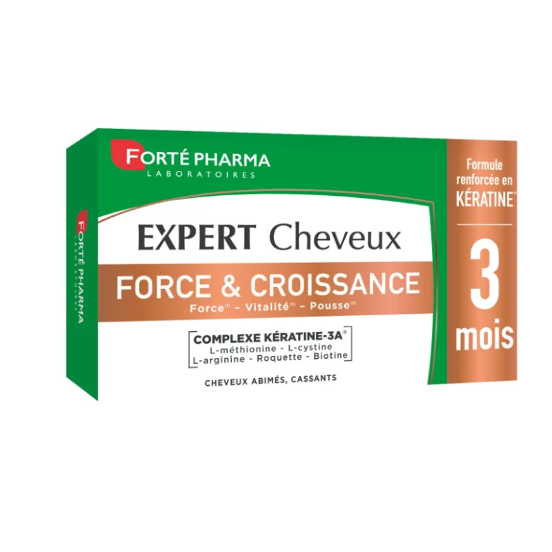 EXPERT CHEVEUX FORCE CROISSANCE 90 COMPRIMÉS FORTE PHARMA