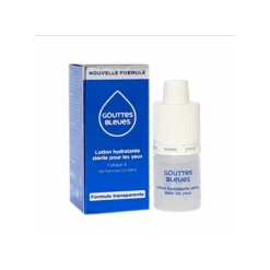 GOUTTES BLEUES LOTION HYDRATANTE STERILE YEUX 10ML OMEGA PHARMA