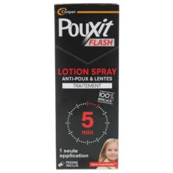 LOTION SPRAY FLASH ANTI POUX Et LENTES 100ML POUXIT