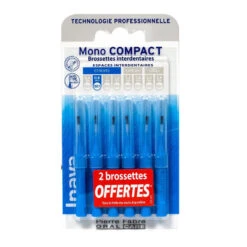 BROSSETTES INTERDENTAIRES MONO COMPACT 0.8MM 4+2 OFFERTES INAVA