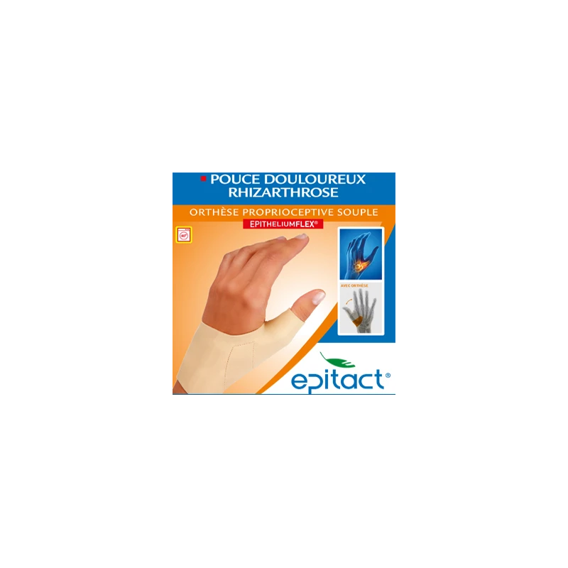 ORTHESE PROPRIOCEPTIVE SOUPLE EPITHELIUM FLEX POUCE DROIT Taille L EPITACT