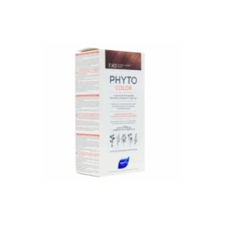 PHYTOCOLOR COLORATION PERMANENTE BLOND CUIVRÉ DORÉ 7.43 PHYTO