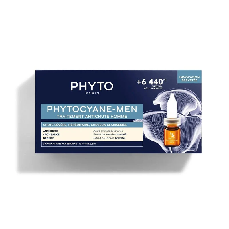PHYTOCYANE MEN ANTICHUTE 12X3.5ML PHYTO
