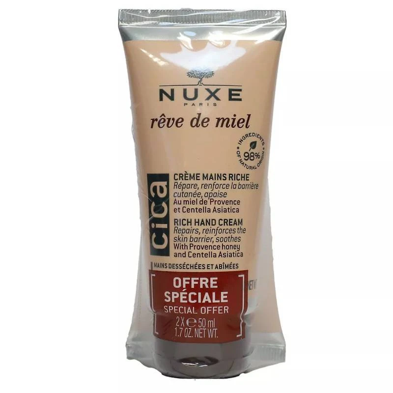 RÊVE DE MIEL CICA CREME MAINS RICHE LOT 2X50ML NUXE