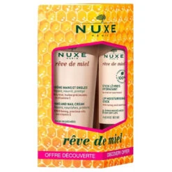 DUO RÊVE DE MIEL CREME MAINS & ONGLES 30ML + STICK LEVRES HYDRATANT 4G NUXE