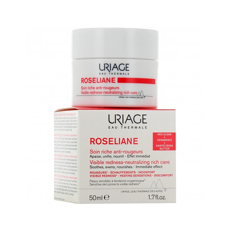 ROSELIANE SOIN RICHE VISAGE ANTI ROUGEURS 50ML URIAGE