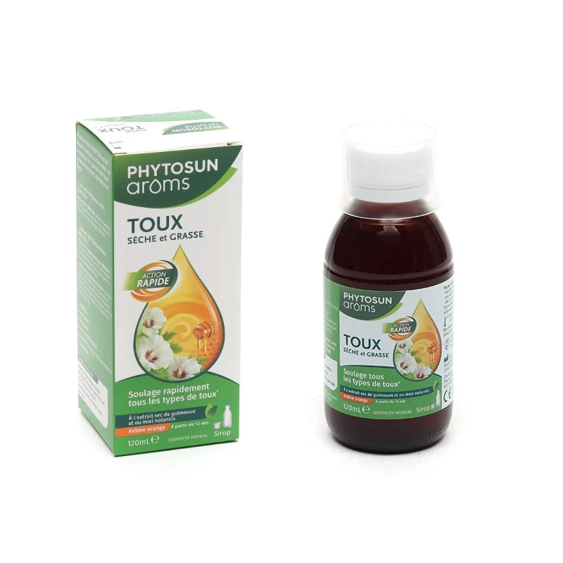SIROP TOUX SECHE ET GRASSE Dès 12 Ans 120ML PHYTOSUN AROMSS