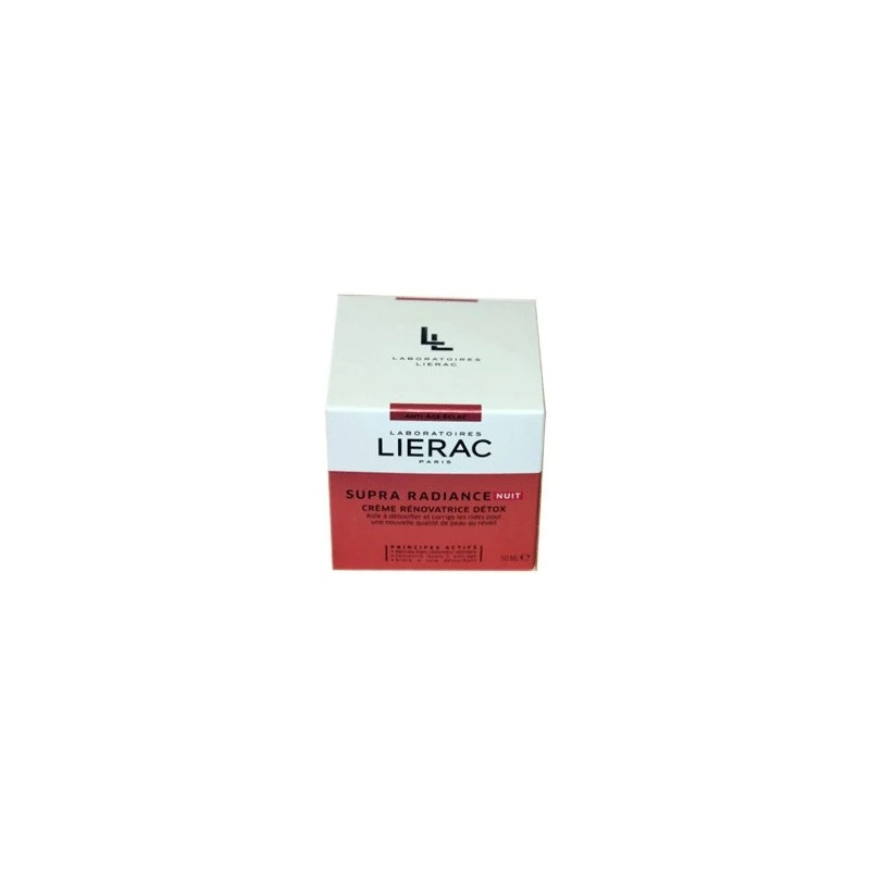 SUPRA RADIANCE CREME RENOVATRICE DETOX NUIT 50ML LIERAC – Image 2