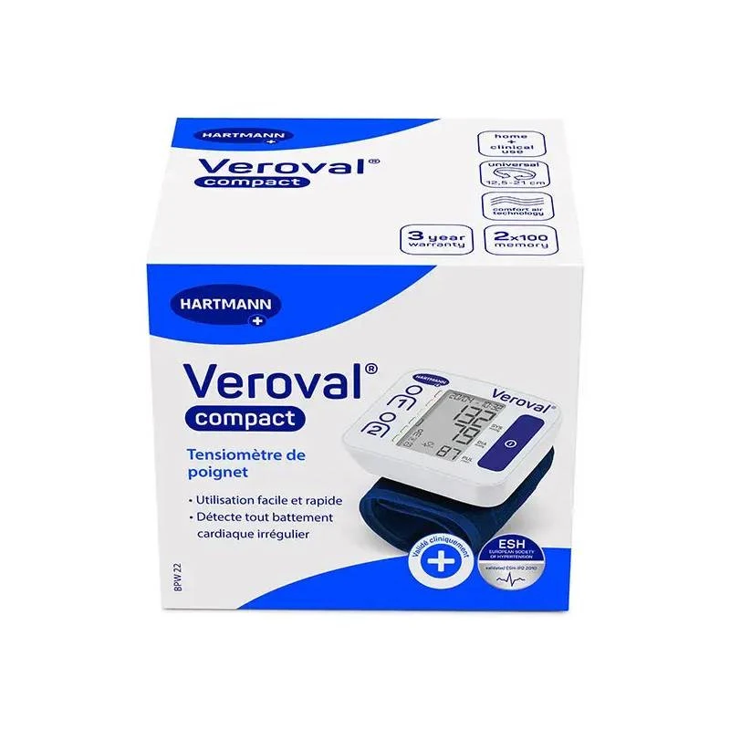 VEROVAL COMPACT TENSIOMETRE DE POIGNET HARTMANN