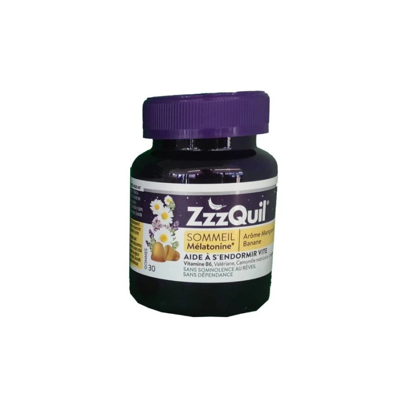 ZZZQUIL SOMMEIL MANGUE BANANE 30 GOMMES